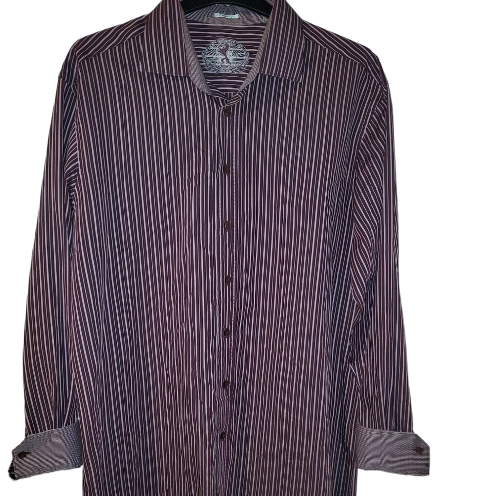 Men's Striped Button-Down Shirt